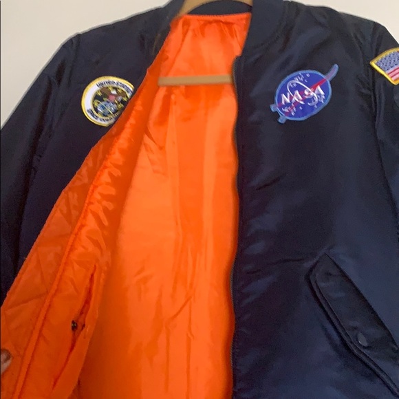 Blue Bomber Jacket by Alpha Industries - Picture 3 of 5